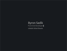 Tablet Screenshot of byronsadik.com